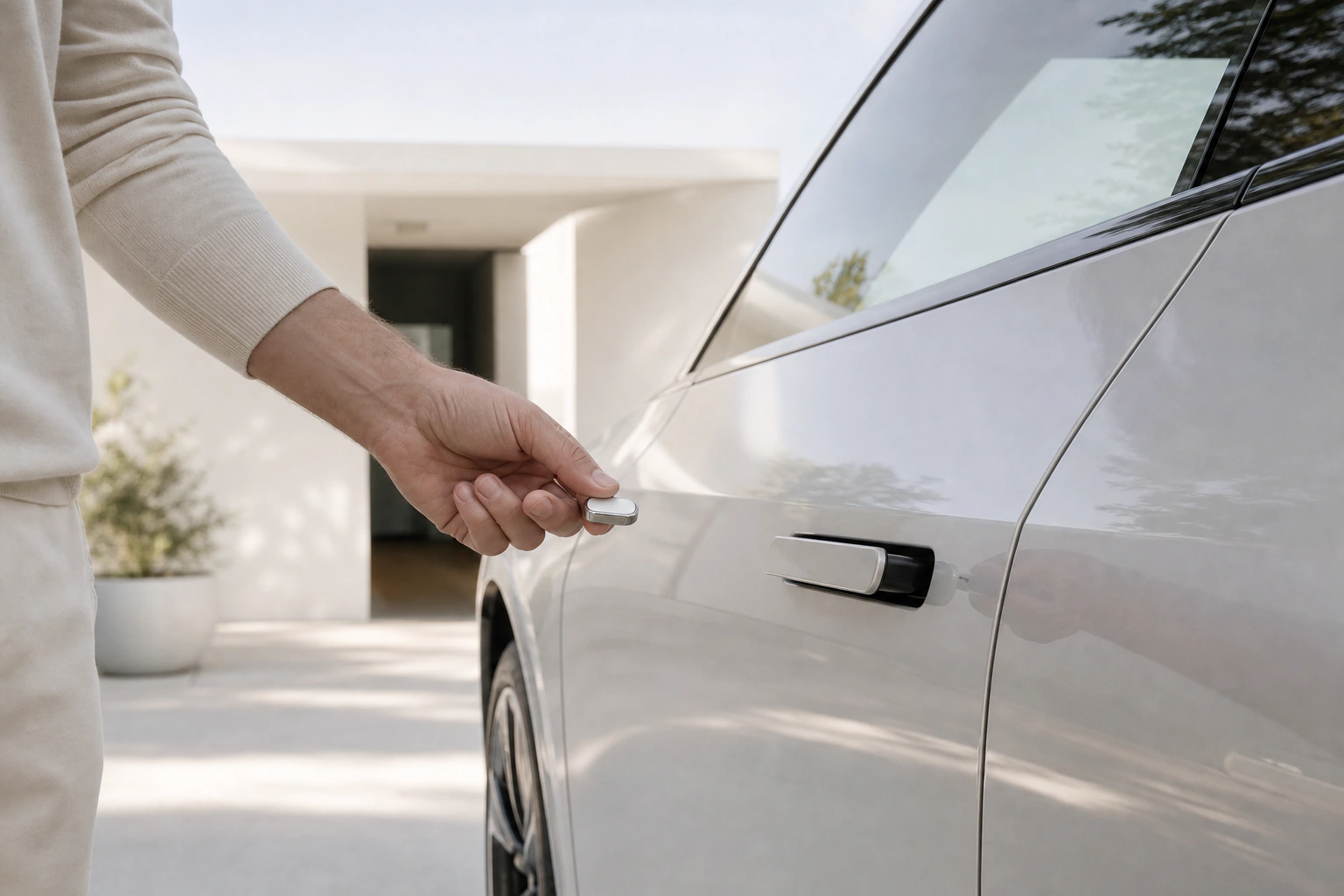 Presence Key at a car door