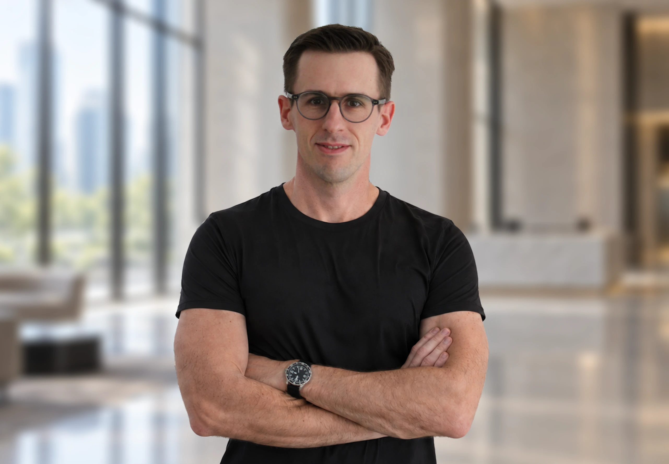 Niclas Braun, founder of 4SI, in a working environment